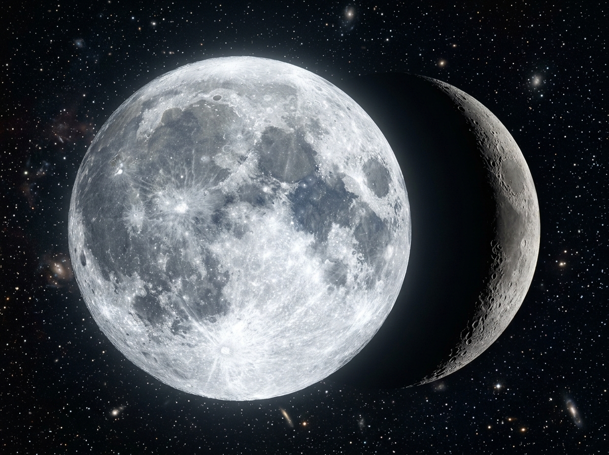 Full Moon showing craters
